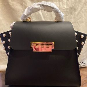 BNWT Eartha Iconic Top Handle Bag - Black with Pearls